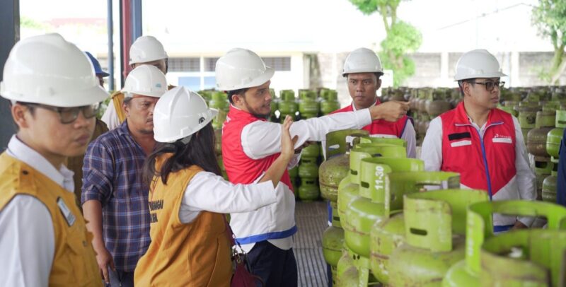Pertamina Patra Niaga Sumbagut cek ketersediaan LPG 3kg beberapa hari lalu. Foto:Istimewa