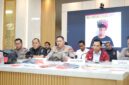 Kapolresta Barelang Kombes Pol Anggoro Wicaksono saat memimpin konferensi pers di lobi utama Polresta Barelang, Rabu (11/3/2026). Matapedia6.com/Dok Polresta Barelang