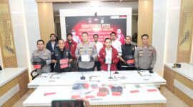 Kapolresta Barelang pimpin ungkap kasus pencurian motor di wilayah hukum Polsek Sekupang, Kota Batam, Provinsi Kepri, yang dilaksanakan di Ruang Rapat Wicaksana Laghawa Lantai 3 Polresta Barelang, Rabu (11/03/2026). Matapedia6.com/Dok Polresta Barelang