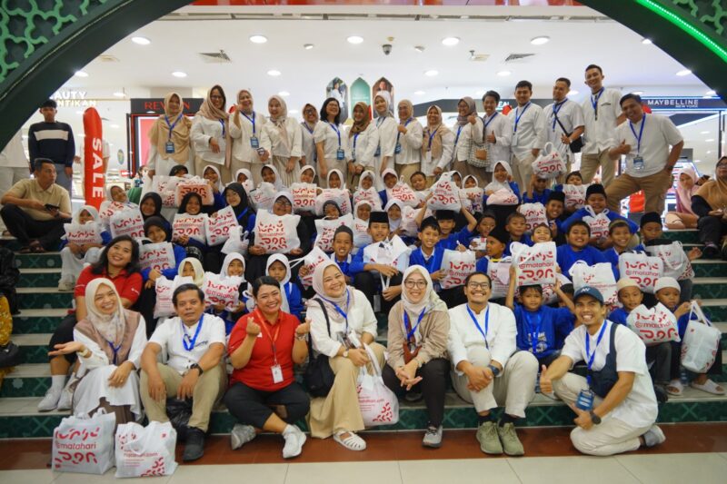 Pertamina Patra Niaga Sumbagut bersama anak yatim beberapa hari lalu. Foto:Istimewa