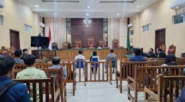 Suasana saat sidang putusan di Pengadilan Tipikor pada Pengadilan Negeri Tanjungpinang, Kamis (12/3/2026). Foto:Istimewa