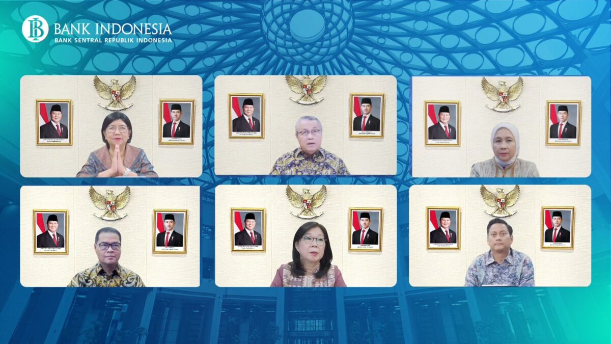 Bank Indonesia rapat secara virtual. Foto:Ist