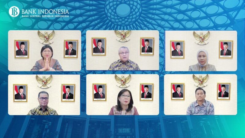 Bank Indonesia rapat secara virtual. Foto:Ist