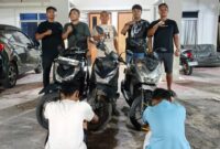 Dua terduga pelaku pencurian bermotor ditangkap buser Polsek Sagulung. Foto:Istimewa