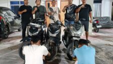 Dua terduga pelaku pencurian bermotor ditangkap buser Polsek Sagulung. Foto:Istimewa