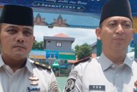 Kepala Lapas Kelas IIA Batam, Yosafat Rizanto di dampingi Kepala Pengamanan Lapas saat memberikan komentar remisi IdulFitri di Lapas Kelas IIA Batam, Sabtu (21/3/2026). Matapedia6.com/Luci
