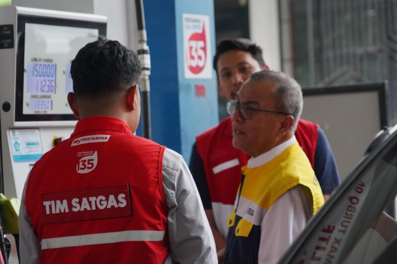 Tim Satgas Pertamina pantau distribusi energi saat mudik lebaran. Foto:Istimewa