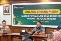 Kepala Perwakilan Bank Indonesia Provinsi Kepulauan Riau Rony Widijarto bersama media pada Selasa (3/2/2026). Foto:Rega/matapedia
