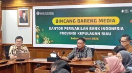 Kepala Perwakilan Bank Indonesia Provinsi Kepulauan Riau Rony Widijarto bersama media pada Selasa (3/2/2026). Foto:Rega/matapedia