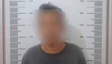 Terduga pelaku saat diamankan Polsek Sagulung. Foto:Ist