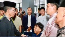 Wali Kota Batam Amsaka Achmad saat acara halal bihalal di Tanjung Sengkuang, Jumat (3/4/2026). Foto:Diskominfo Batam