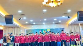 Pelantikan Badan Musyawarah Keluarga Jambi (BMKJ) Kepulauan Riau pada Minggu (12/4/2026). Foto:Istimewa