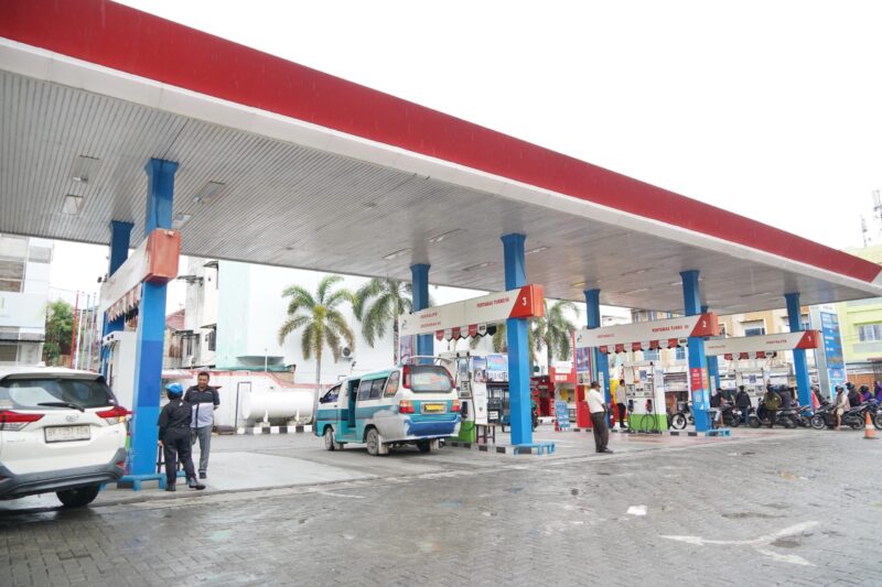 Salah satu SPBU di wilayah Sumbagut. Foto:Ist