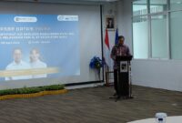 Direktur Badan Usaha Rumah Sakit BP Batam, Tanto Budiharto saat memberikan laporan hingga tercapainya sertifikasi ISO 9001:2015, Rabu (8/4/2026). Matapedia6.com/Luci