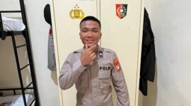 Bripda Natanael Simanungkalit semasa masih hidup dengan mengenakan seragam Polri, Selasa (14/4/2026). Matapedia6.com/Istimewa