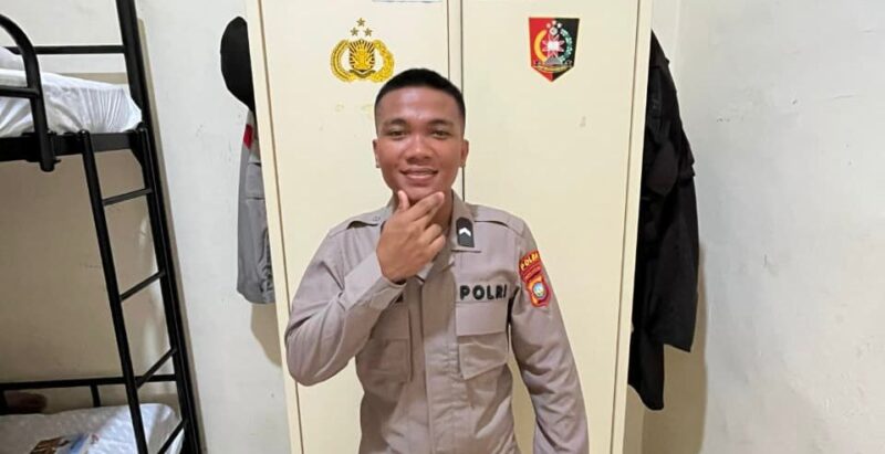 Bripda Natanael Simanungkalit semasa masih hidup dengan mengenakan seragam Polri, Selasa (14/4/2026). Matapedia6.com/Istimewa