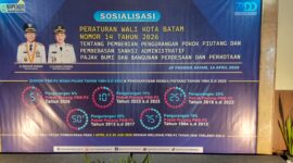 Bapenda Kota Batam sosialisasikan program Pengampunan PBB-P2, berlaku selama tiga bulan berakhir 30 Juni 2026, Selasa (14/4/2026).