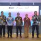 Direktur Strategic Portfolio Telkom Seno Soemadji (kedua dari kanan) dan Direktur Strategi & Pengembangan Bisnis PGN Mirza Mahendra (kedua dari kiri) dalam agenda ini di Jakarta, (10/4/2026). Foto:Telkom