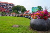 BP Batam tempatkan pot bougenville di sejumlah titik strategis. Foto:Istimewa