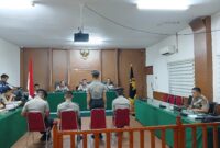Empat polisi menjalani proses sidang kode etik di Polda Kepri, Jumat (17/4/2026). Foto: Humas Polda Kepri