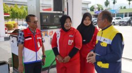 BPH Migas dan Pertamina sidak di salah satu SPBU wilayah Sumbar beberapa hari lalu. Foto:Ist