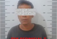 Terduga pelaku saat diamankan di Polsek Sagulung. Foto:Polsek Sagulung