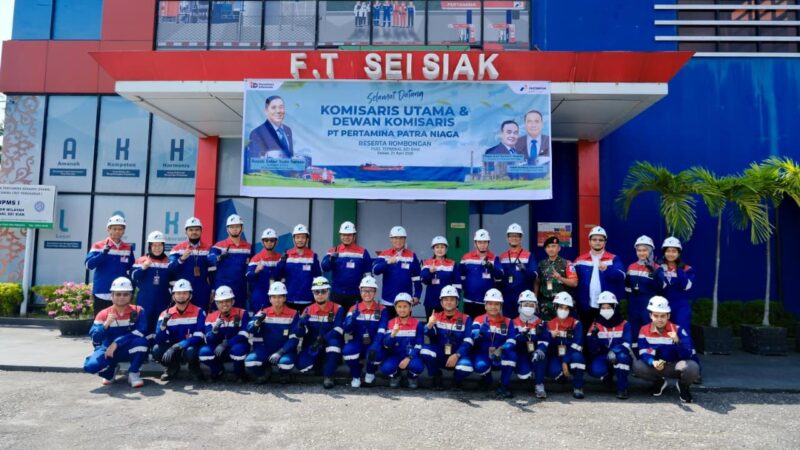 Komisaris utama Pertamina tinjau FT Sei Siak Pekanbaru. Foto:Istimewa