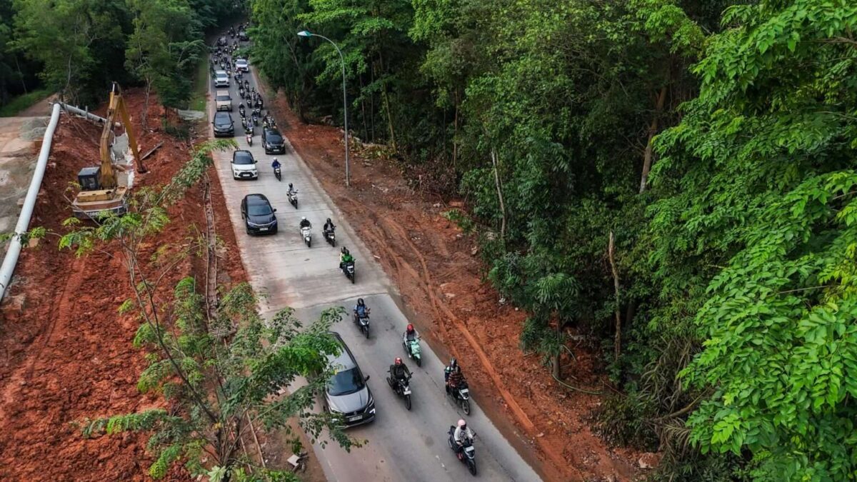 Suasana jalan Gajah Mada rampung dikerjakan. Foto:Humas BP Batam