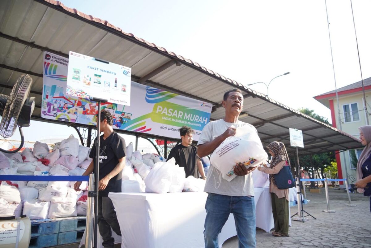 Pertamina Patra Niaga salurkan bantuan paket di Aceh beberapa hari lalu. Foto:Ist