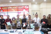 Barang bukti yang akan dimusnahkan, saat ditunjukkan ke publik di Mapolresta Barelang, Selasa (28/4/2026). Matapedia6.com/Dok Humas Polresta