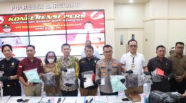 Barang bukti yang akan dimusnahkan, saat ditunjukkan ke publik di Mapolresta Barelang, Selasa (28/4/2026). Matapedia6.com/Dok Humas Polresta