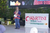  Direktur Utama Telkom Dian Siswarini turut hadir dan memberikan sambutan dalam agenda Kartini BISA Fest pada 20–24 April 2026 di Telkom Hub, Jakarta Selatan. Foto:Ist