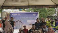 Manajemen Panbil Hospitality Group menggandeng Rumah Sakit Santa Elisabeth Batam Kota menggelar senam sehat dan pemeriksaan kesehatan gratis di wilayah RT 01, RT 02, dan RT 03 Tanjung Uma, Selasa (28/4/2026). Foto. (dok. Istimewa). 