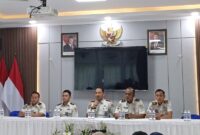 Kepala Lapas Kelas IIA Batam, Yosafat Rizanto tengah saat halal bihalal bersama media pada Rabu (1/4/2026). Foto:Rega/matapedia