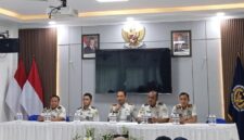 Kepala Lapas Kelas IIA Batam, Yosafat Rizanto tengah saat halal bihalal bersama media pada Rabu (1/4/2026). Foto:Rega/matapedia