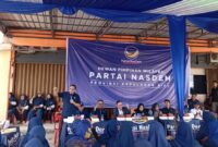 Dewan Pimpinan Wilayah (DPW) Partai NasDem Kepri menggelar konsolidasi di Sekretariat NasDem, Ruko Grand Niaga Mas, Belian, Batam, Rabu (15/4/2026). Foto:Rega/matapedia