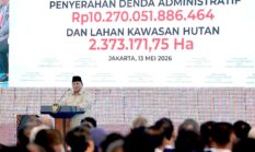 Prabowo Saksikan Penyerahan Uang Rampasan Rp10,2 Triliun di Kejagung