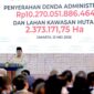 Presiden Prabowo Subianto menyaksikan penyerahan uang rampasan sebesar Rp10,2 triliun dalam kegiatan yang digelar di Kejaksaan Agung (Kejagung) pada 13 Mei 2026. Foto:Dok. Facebook/Prabowo Subianto