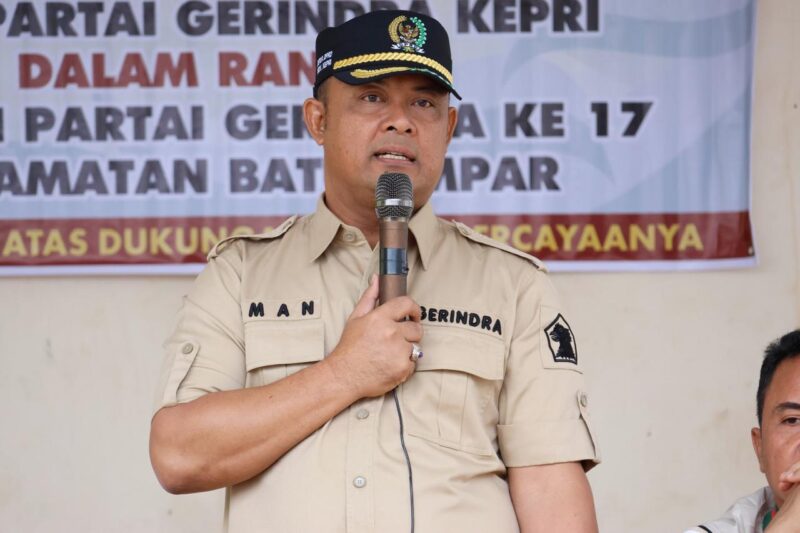 Ketua DPD Gerindra Kepri Iman Sutiawan. Foto:Ist