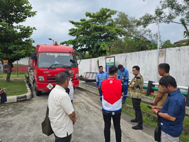 Pertamina Sidak salah satu SPBU wilayah Pekanbaru. Foto:Istimewa