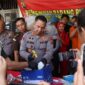 Kapolresta Jambi Kombes Pol Boy Sutan Binanga Siregar saat melakukan pemusnahan barang bukti narkotika di Gedung Satresnarkoba Polresta Jambi, Selasa (5/5/2026). Matapedia6.com/Ali