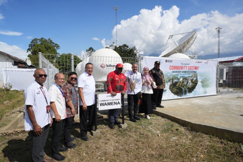 Kehadiran Community Gateway Wamena memperkuat pemerataan akses digital dan mendukung pengembangan ekonomi digital di wilayah Indonesia timur. Foto:Telkom