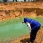 Petugas saat mengecek tambang  ilegal. Foto:Istimewa
