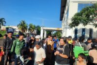 petugas segera mendatangi lokasi dugaan pencurian kabel di Gedung Saka Kencana Kepri, Kelurahan Baloi Permai, Kecamatan Batam Kota, Kamis (14/05/2026). Foto:Humas Polresta Barelang