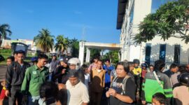 petugas segera mendatangi lokasi dugaan pencurian kabel di Gedung Saka Kencana Kepri, Kelurahan Baloi Permai, Kecamatan Batam Kota, Kamis (14/05/2026). Foto:Humas Polresta Barelang