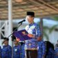 Wali Kota Batam Amsakar Achmad saat memimpin upacara Harkitnas di lapangan Engku Putri, Batam Centre, Rabu (20/5/2026). Matapedia6.com/Diskominfo