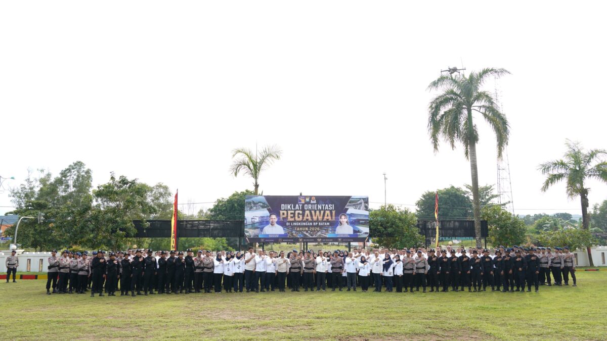 Sebanyak 676 pegawai tetap Badan Pengusahaan (BP) Batam menjalani Diklat Orientasi yang digelar di Mako Brimob Polda Kepri pada 18-20 Mei 2026. Foto:Ist