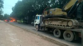 BP Batam Mulai Melakukan Mobilisasi Alat Berat untuk Perbaikan Jalan Rusak, Jumat (22/5/2026). Foto:Istimewa