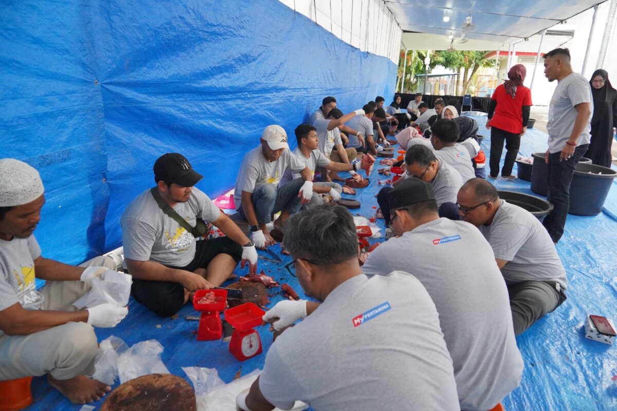 Pertamina Patra Niaga Saluran daging kurban ke lima provinsi, Rabu (27/5/2026). Foto:Istimewa