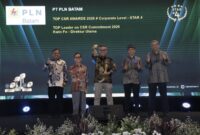 PLN Batam raih penghargaan Top CSR. Foto:Ist